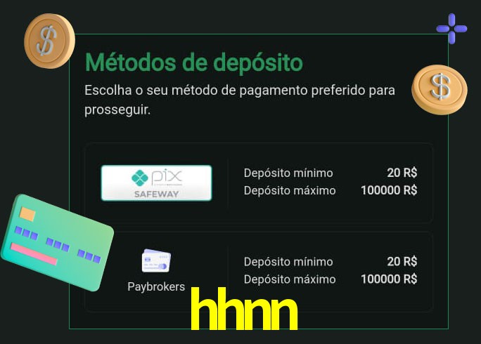 O cassino hhnn oferece uma grande variedade de métodos de pagamento
